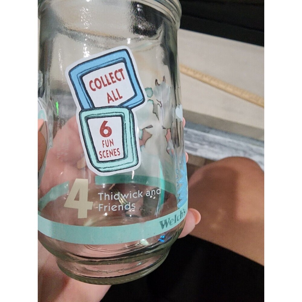 1997 Welch's Wubbulous World of Dr Seuss #4 Glass Jelly Jar Thidwick and Friends - Picture 6 of 7